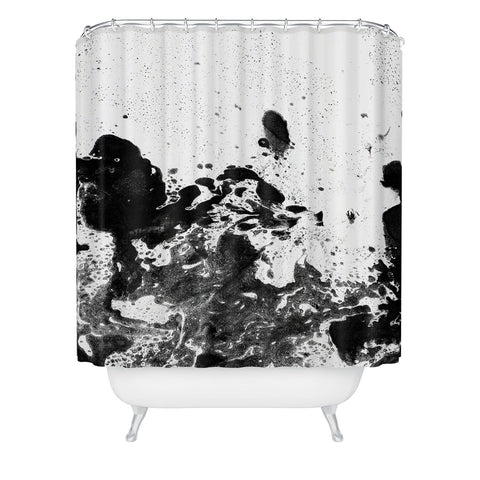 Amy Sia Marble Inversion III Shower Curtain
