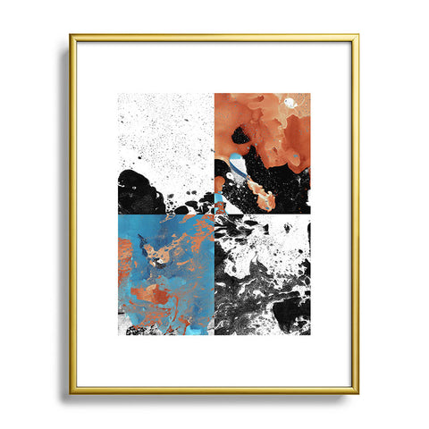 Amy Sia Marble Inversion Metal Framed Art Print