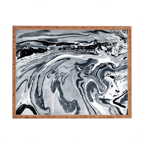 Amy Sia Marble Navy Rectangular Tray