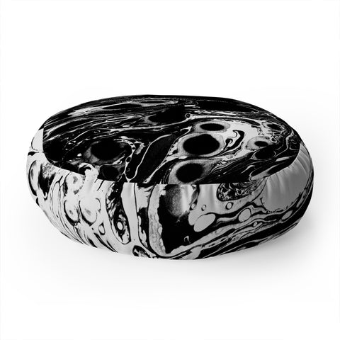 Amy Sia Marble Reverse Floor Pillow Round