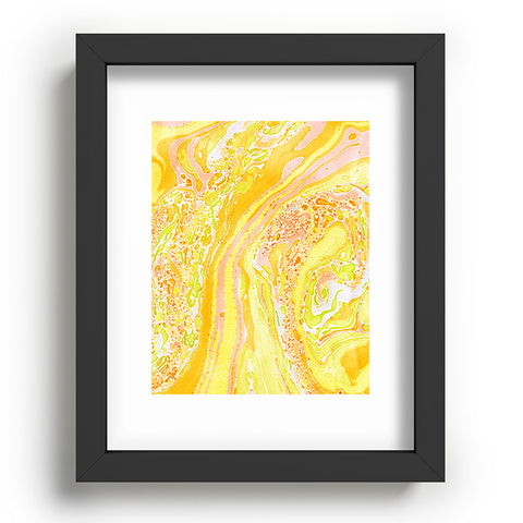 Amy Sia Marble Sunshine Yellow Recessed Framing Rectangle