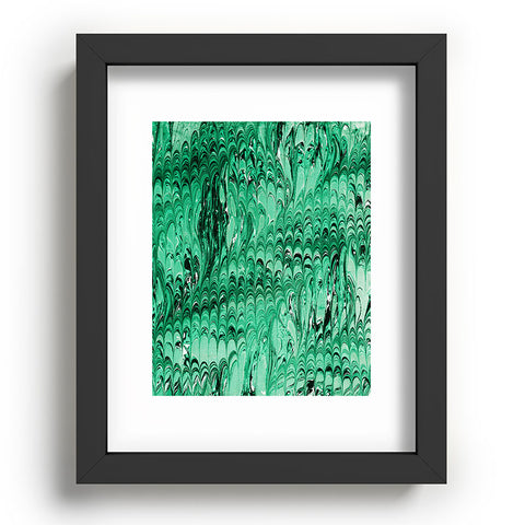 Amy Sia Marble Wave Emerald Recessed Framing Rectangle