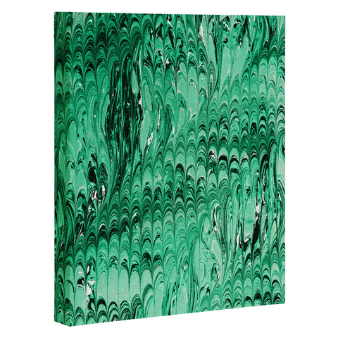 Amy Sia Marble Wave Emerald Art Canvas