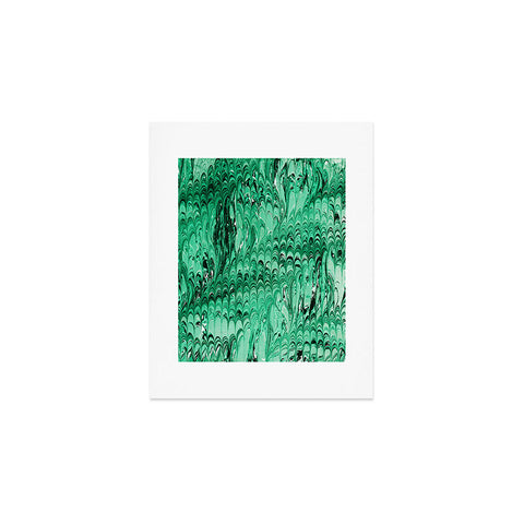 Amy Sia Marble Wave Emerald Art Print