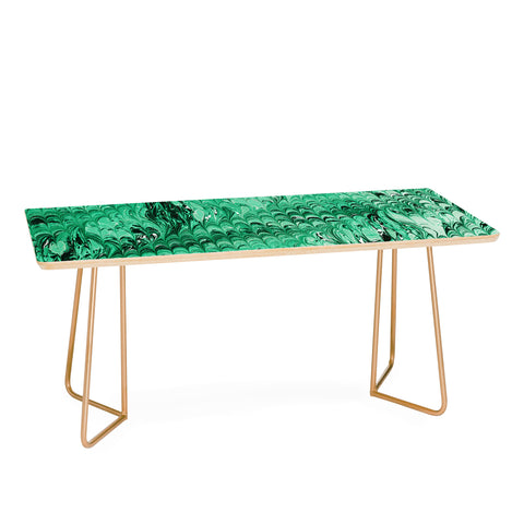 Amy Sia Marble Wave Emerald Coffee Table