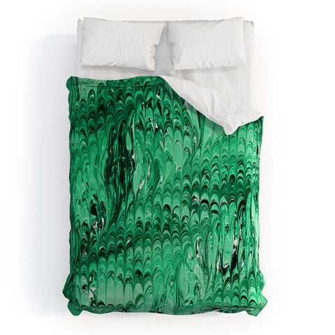 Amy Sia Marble Wave Emerald Comforter