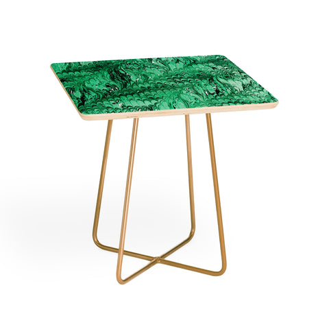 Amy Sia Marble Wave Emerald Side Table