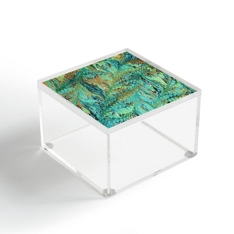 Amy Sia Marble Wave Sea Green Acrylic Box