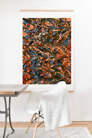 Amy Sia Marbled Illusion Autumnal Art Print And Hanger