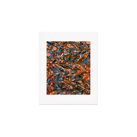 Amy Sia Marbled Illusion Autumnal Art Print