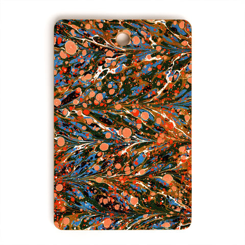 Amy Sia Marbled Illusion Autumnal Cutting Board Rectangle