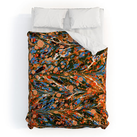 Amy Sia Marbled Illusion Autumnal Duvet Cover