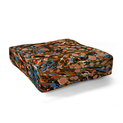Amy Sia Marbled Illusion Autumnal Floor Pillow Square