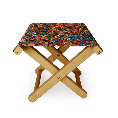 Amy Sia Marbled Illusion Autumnal Folding Stool
