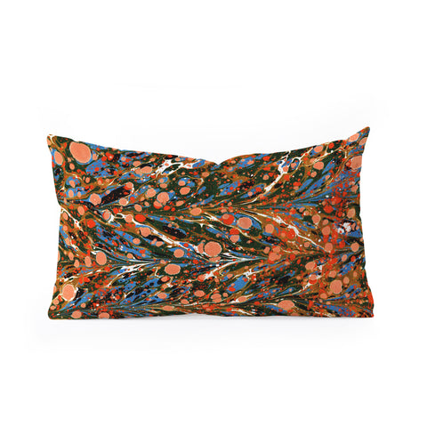 Amy Sia Marbled Illusion Autumnal Oblong Throw Pillow