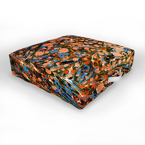 Amy Sia Marbled Illusion Autumnal Outdoor Floor Cushion