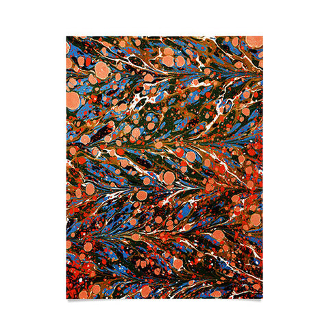 Amy Sia Marbled Illusion Autumnal Poster