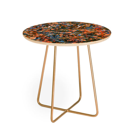 Amy Sia Marbled Illusion Autumnal Round Side Table