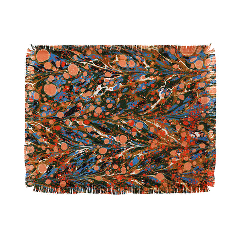 Amy Sia Marbled Illusion Autumnal Throw Blanket