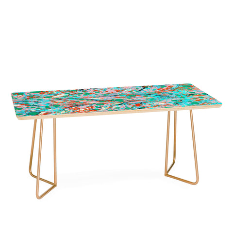 Amy Sia Marbled Illusion Green Coffee Table
