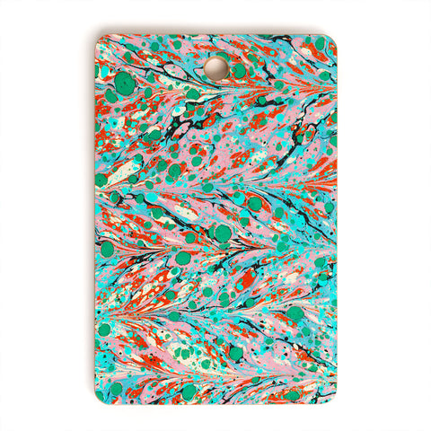 Amy Sia Marbled Illusion Green Cutting Board Rectangle