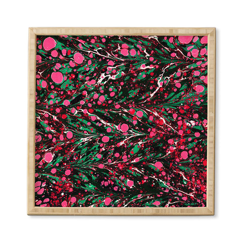 Amy Sia Marbled Illusion Pink Framed Wall Art