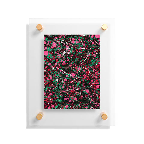 Amy Sia Marbled Illusion Pink Floating Acrylic Print