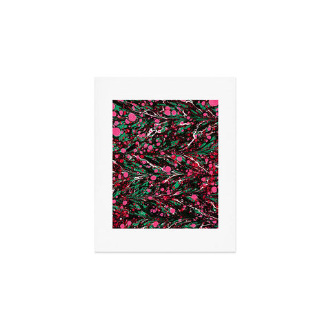 Amy Sia Marbled Illusion Pink Art Print