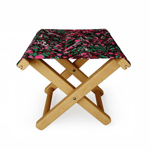 Amy Sia Marbled Illusion Pink Folding Stool
