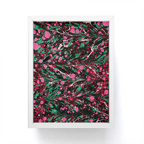 Amy Sia Marbled Illusion Pink Framed Mini Art Print