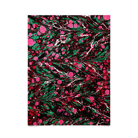 Amy Sia Marbled Illusion Pink Poster