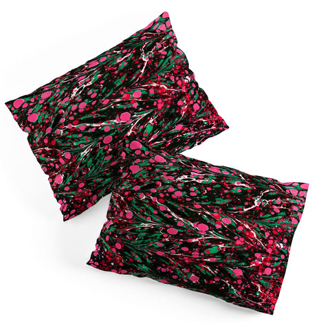 Amy Sia Marbled Illusion Pink Pillow Shams