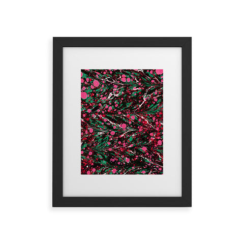 Amy Sia Marbled Illusion Pink Framed Art Print