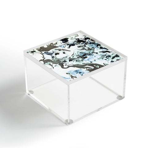 Amy Sia Marbled Terrain Ice Blue Acrylic Box
