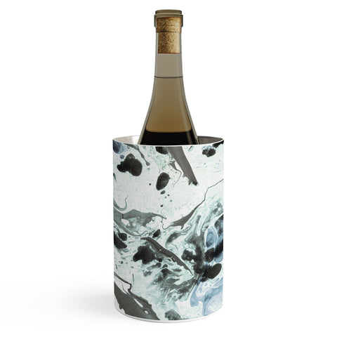 Amy Sia Marbled Terrain Ice Blue Wine Chiller