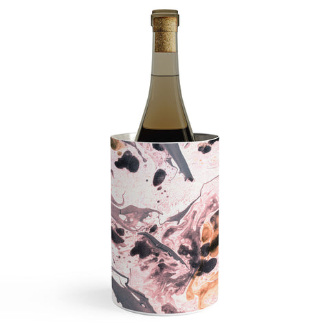Amy Sia Marbled Terrain Rose Pink Wine Chiller
