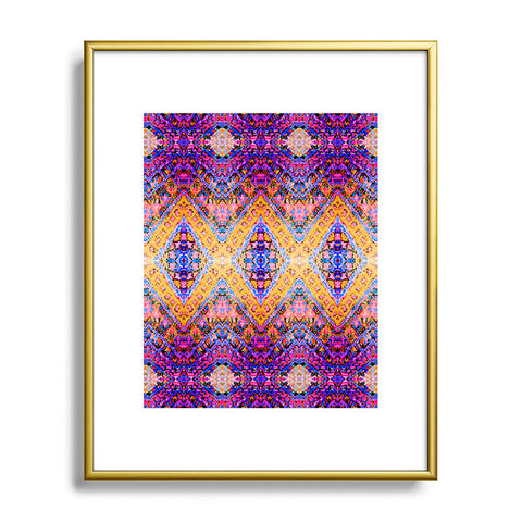 Amy Sia Marrakech Yellow Metal Framed Art Print