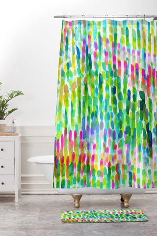 Amy Sia Molokai Shower Curtain And Mat