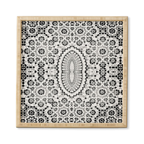 Amy Sia Morocco Black and White Framed Wall Art