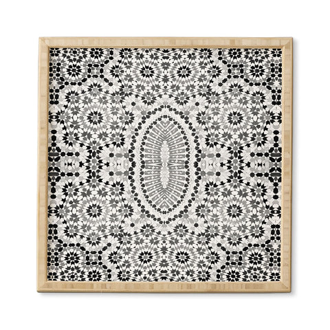 Amy Sia Morocco Black and White Framed Wall Art