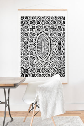 Amy Sia Morocco Black and White Art Print And Hanger