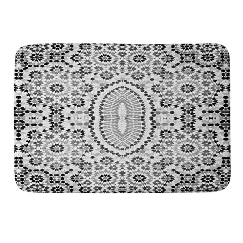 Amy Sia Morocco Black and White Memory Foam Bath Mat