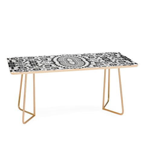 Amy Sia Morocco Black and White Coffee Table