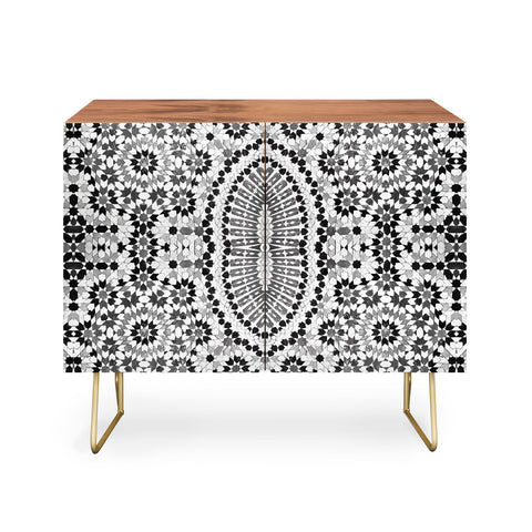 Amy Sia Morocco Black and White Credenza