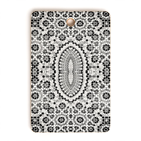 Amy Sia Morocco Black and White Cutting Board Rectangle