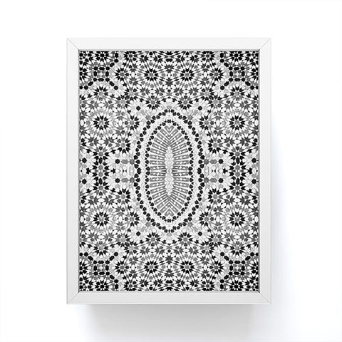 Amy Sia Morocco Black and White Framed Mini Art Print