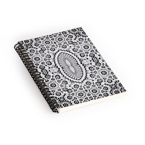 Amy Sia Morocco Black and White Spiral Notebook