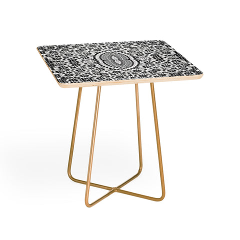 Amy Sia Morocco Black and White Side Table