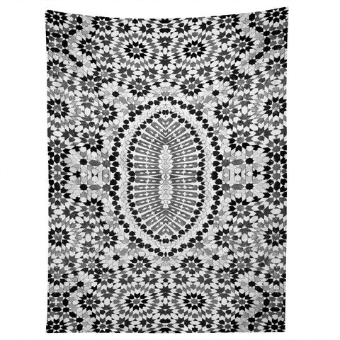 Amy Sia Morocco Black and White Tapestry