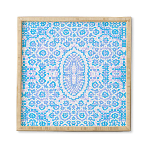 Amy Sia Morocco Light Blue Framed Wall Art